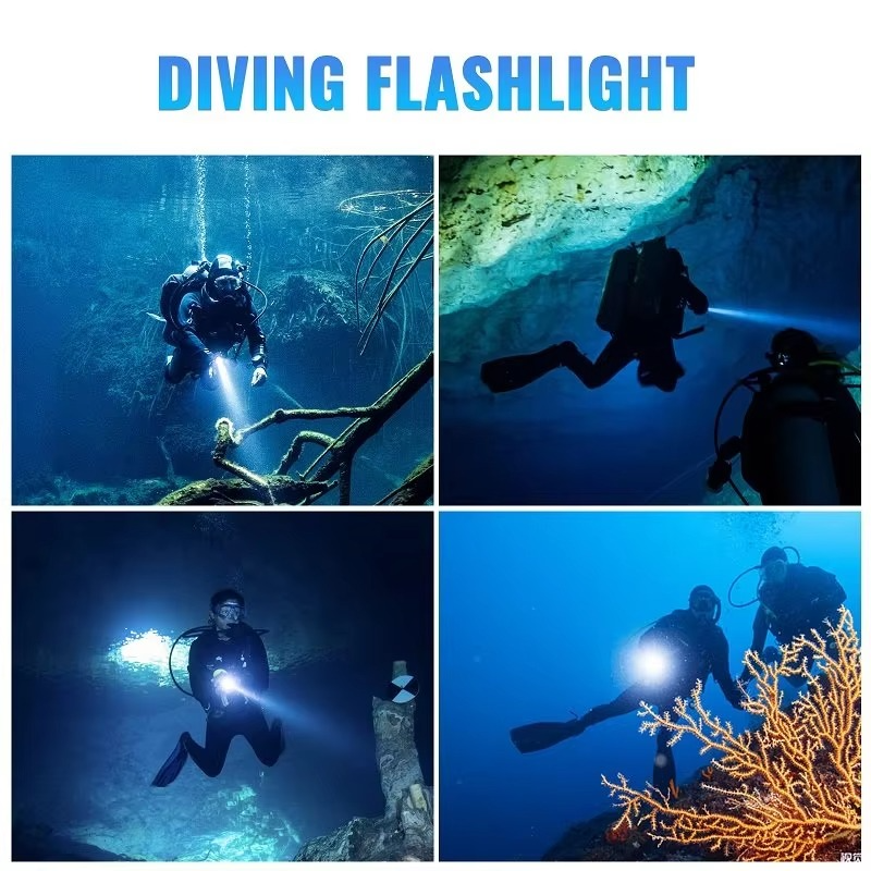 BowLift | High Lumen Scuba Diving Flashlight 3000lm Waterproof Magnetic Ring Torch