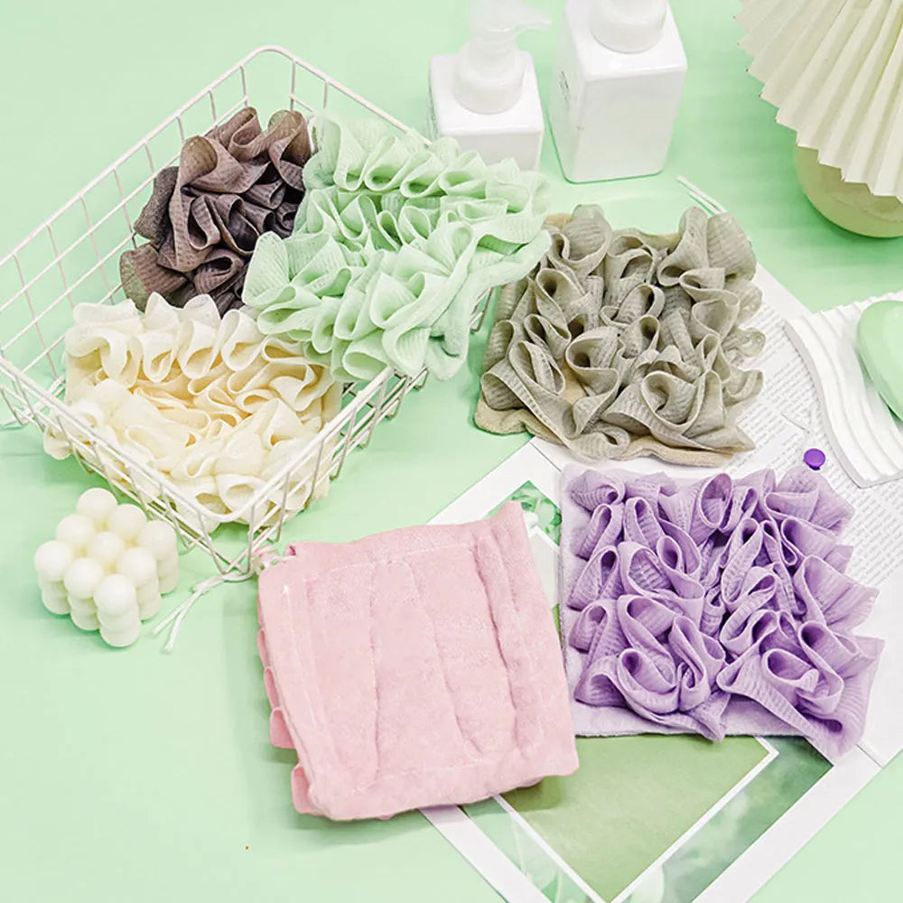 BowLift | 2-In-1 Exfoliating Mesh Shower Sponge