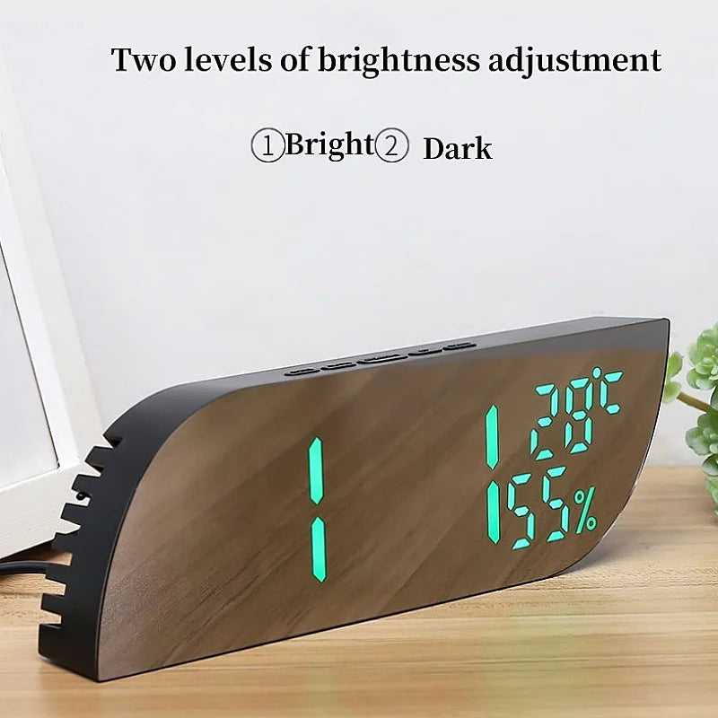 BowLift | LED Digital Alarm Clock with Dual Display & Unlimited Snooze