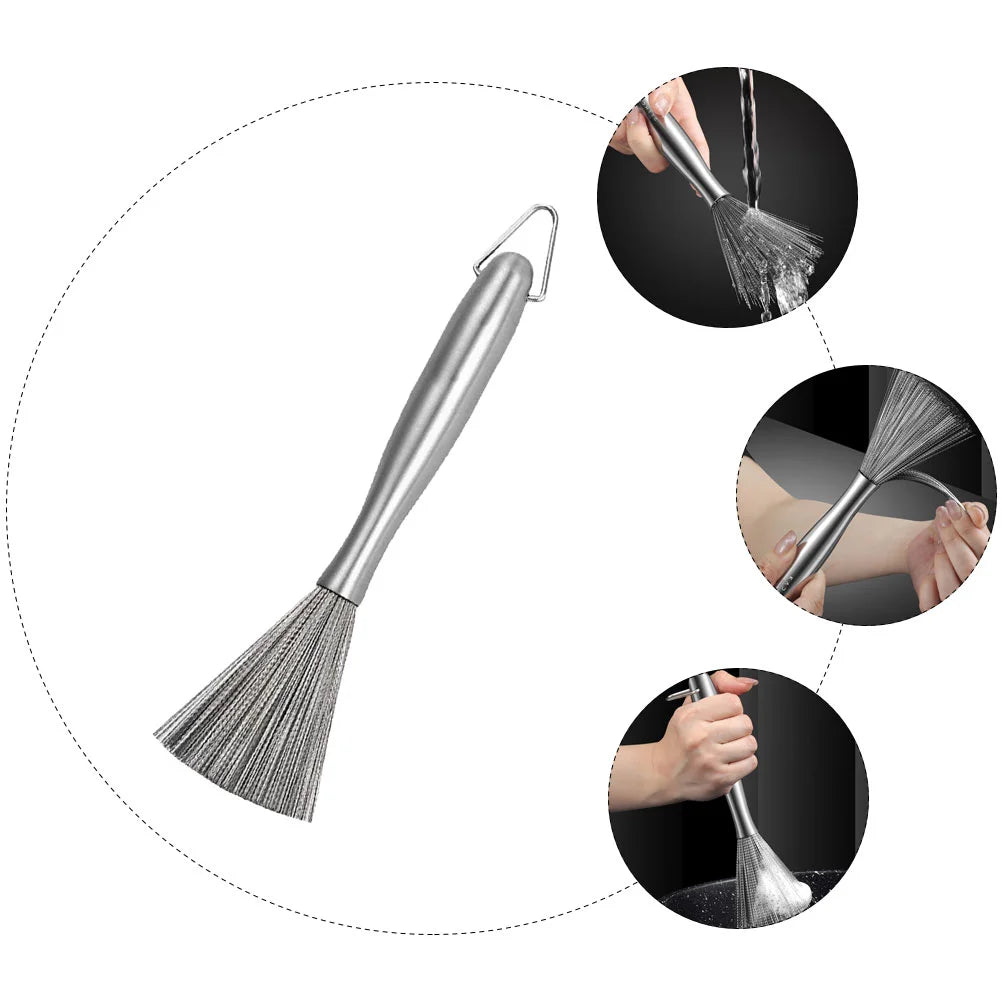 BowLift | Edge Cleaner Long-Handle Pan Brush