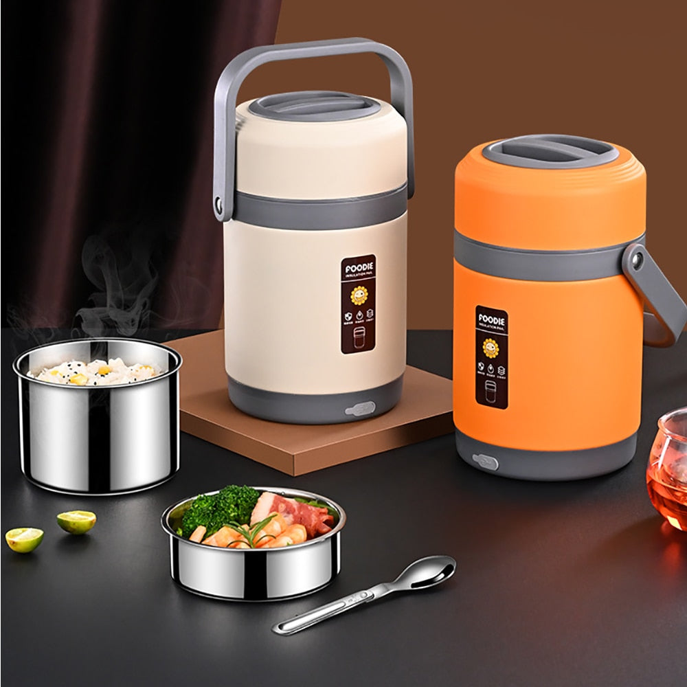 BowLift | USB Heated Stainless Steel Food Warmer Lunch Box