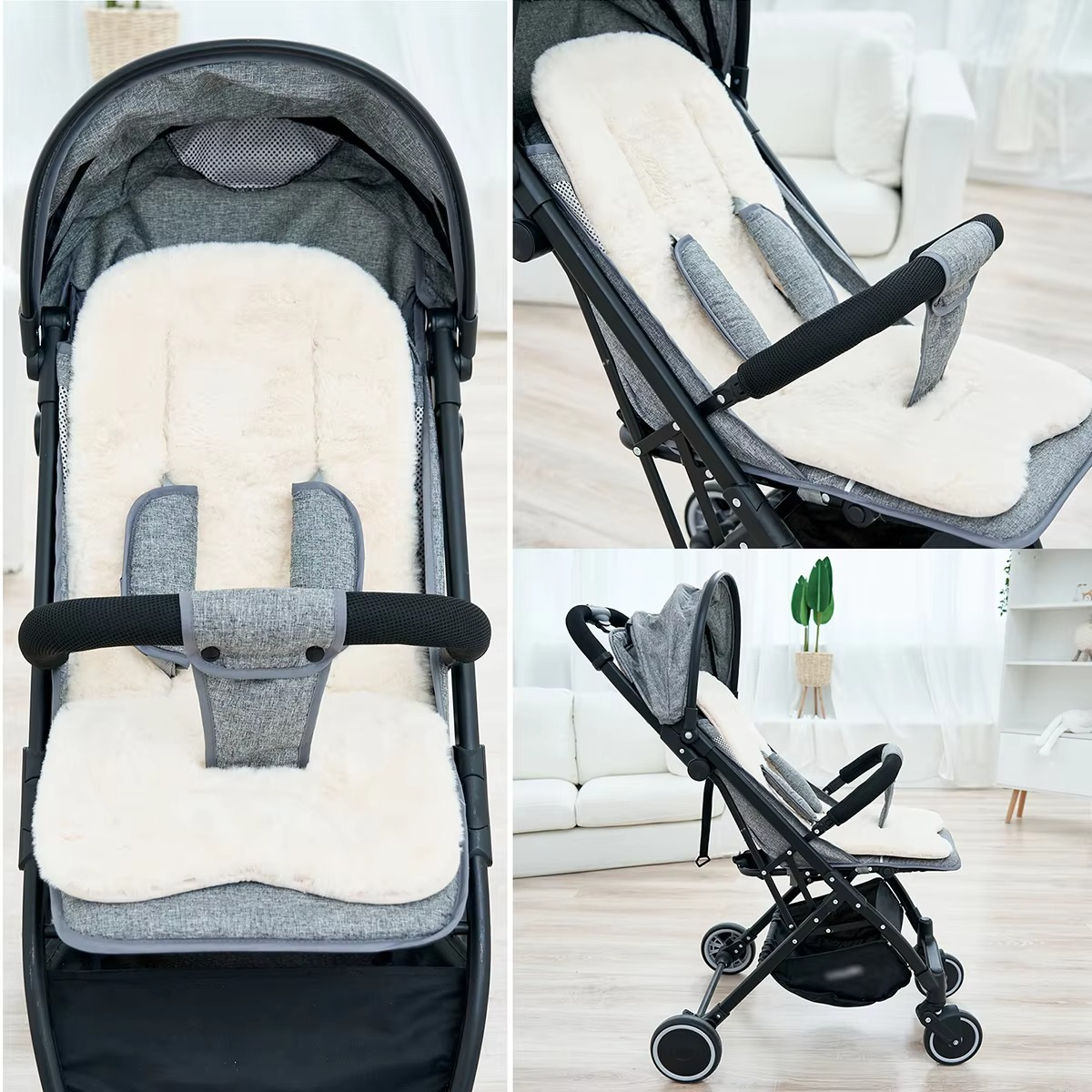 BowLift | Cozy Winter Stroller Seat Cushion for Babies