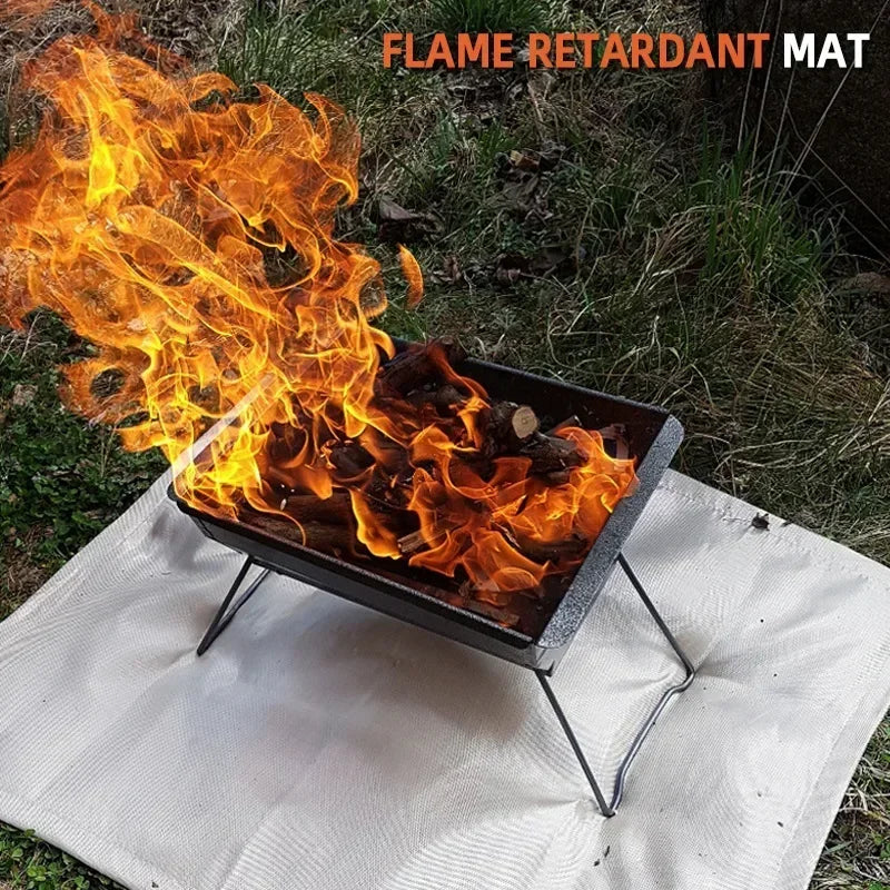BowLift | Ignisafe Fire Protection Mat | Heat Resistant & Foldable | For Grill & Fire Pit