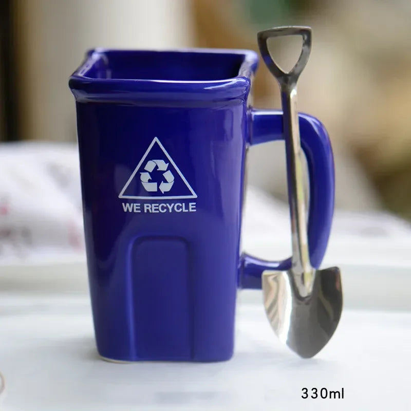 BowLift | Large Trash Can Ceramic Creative Mug