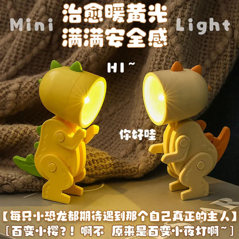 BowLift | Cute LED Night Light - Mini Dog, Deer, Dinosaur Folding Table Lamp for the Children's Room