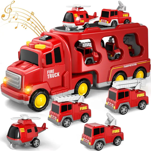 BowLift | Double-Decker Toy Truck with Mini Cars & Music