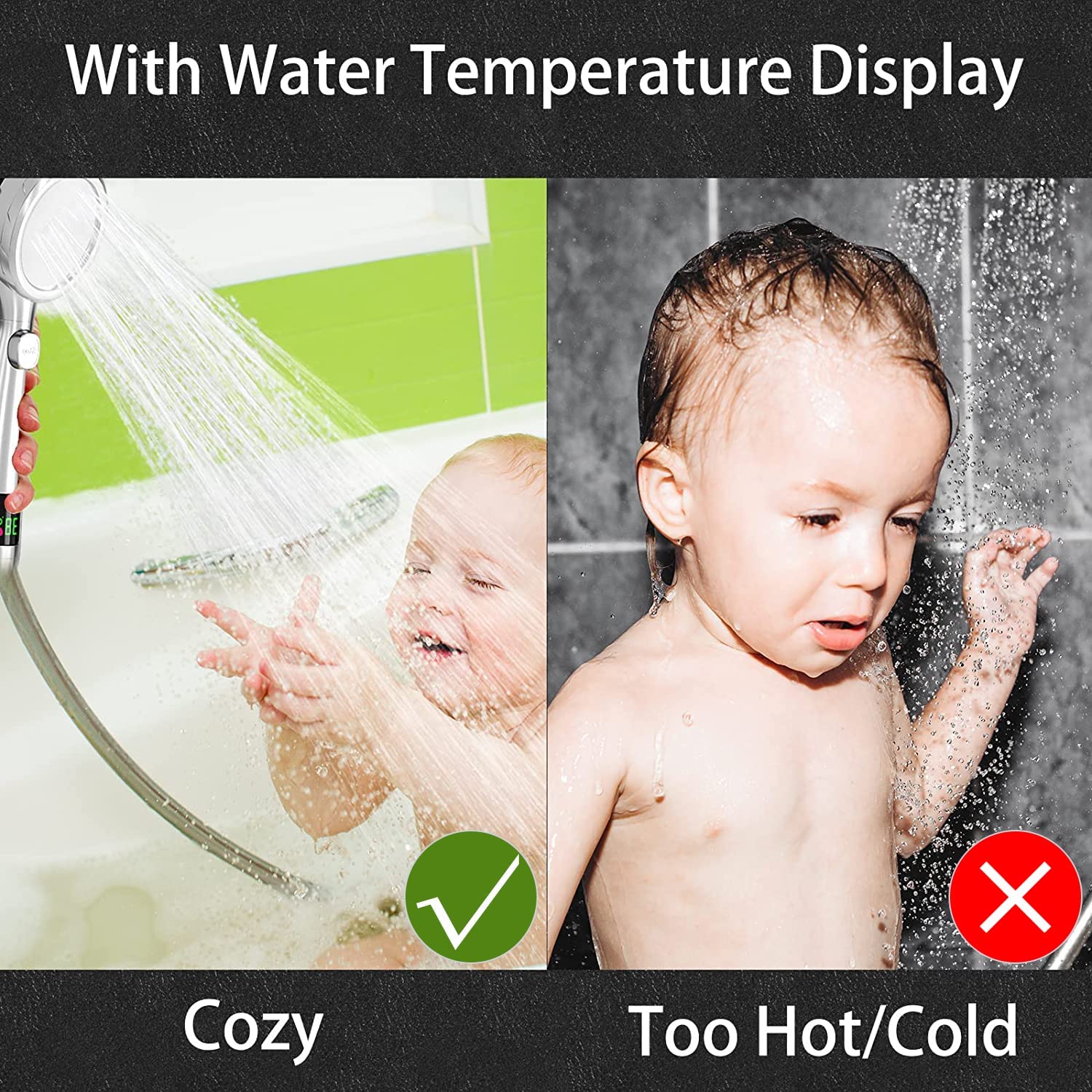 BowLift | Shower head with temperature display on sale