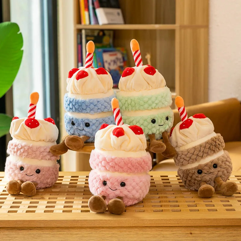BowLift | Festive Cupcake Plush with Candle – Soft Plush Toy for Kids & Adults