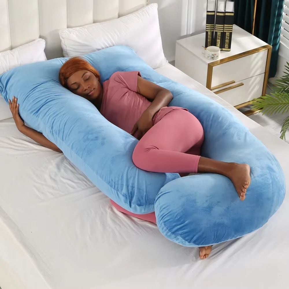 BowLift | J-Shaped Maternity Support Pillow for Side Sleeping and Breastfeeding