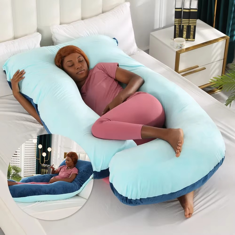 BowLift | J-Shaped Maternity Support Pillow for Side Sleeping and Breastfeeding