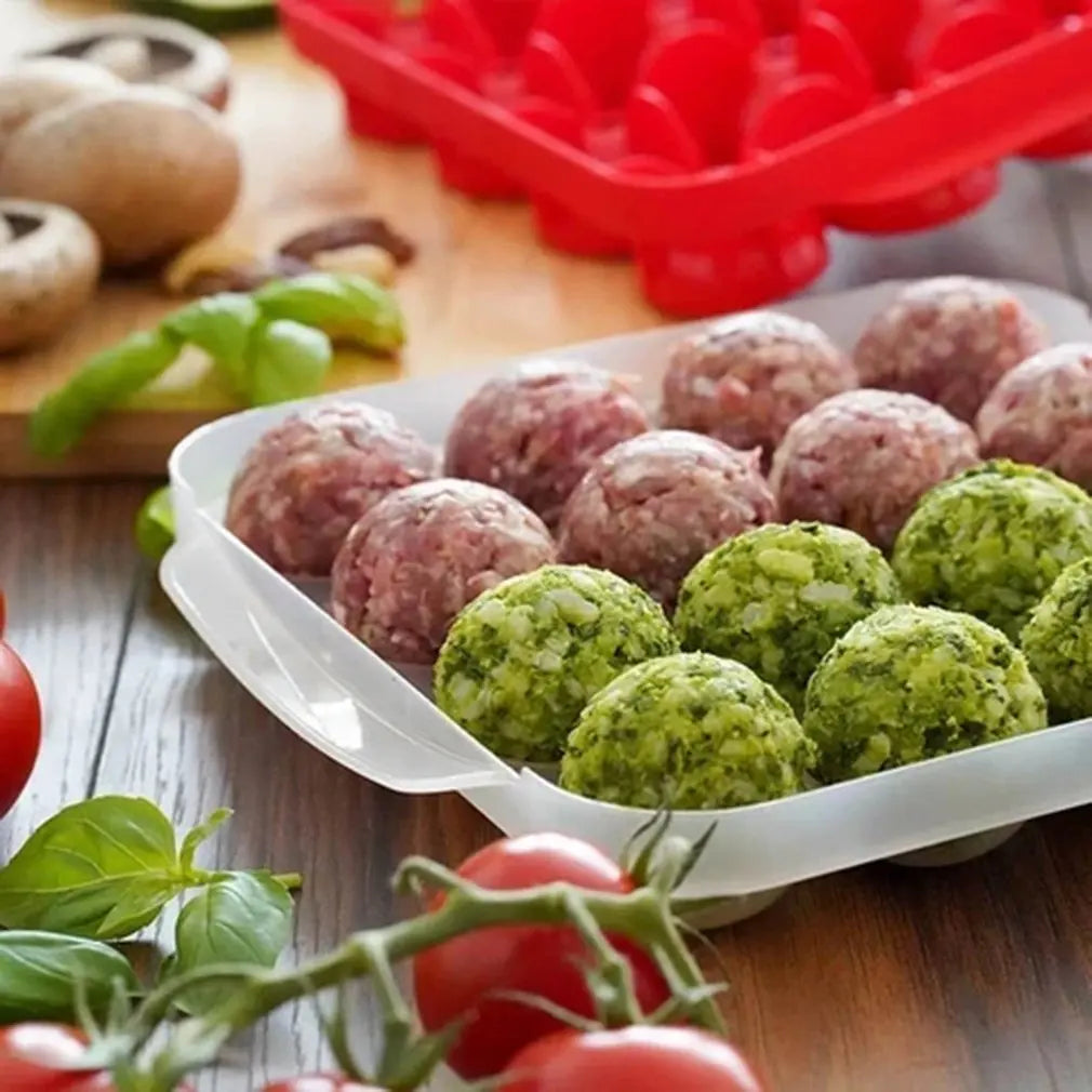 BowLift | Ballora Meatball Maker | 16 balls at once | Non-stick design | Versatile use
