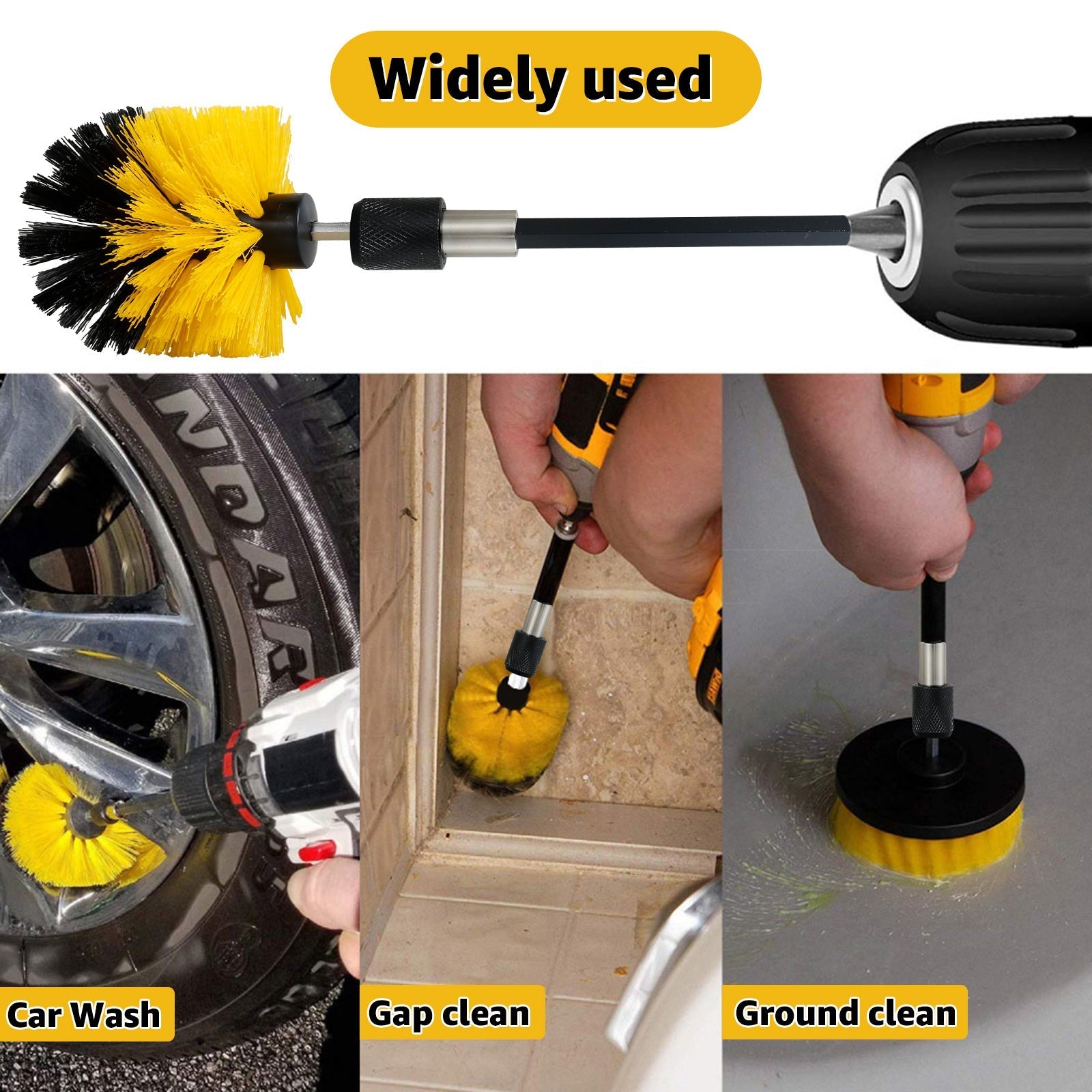 BowLift | 5PCS Electric Drill Attachment Ultimate Cleaning Brush Kit