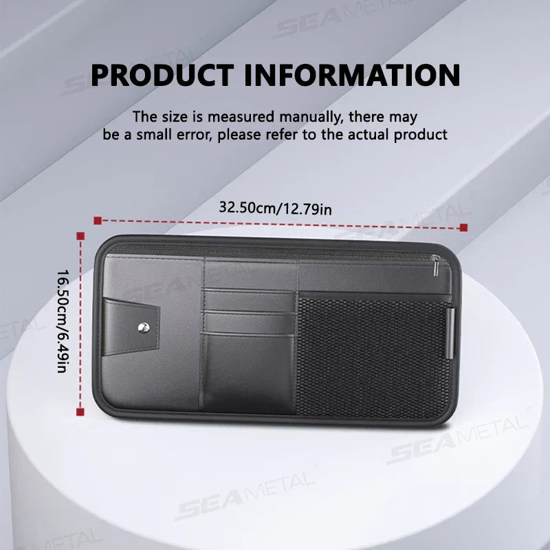 BowLift | Carvisto OrganizePro Sunshade Organizer | Multifunctional | PU Leather | Quickly Assembled