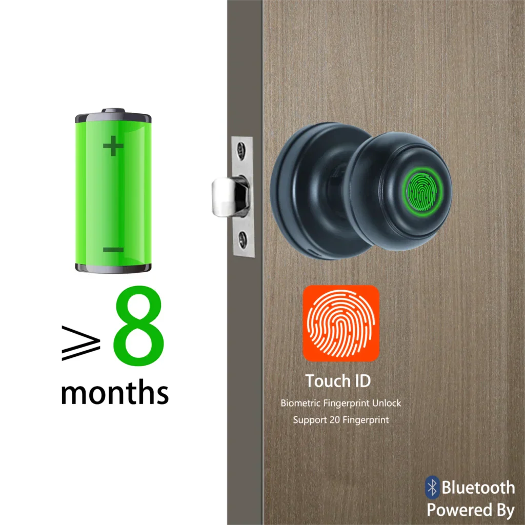 BowLift | Touch Secure Fingerprint Smart Door Knob