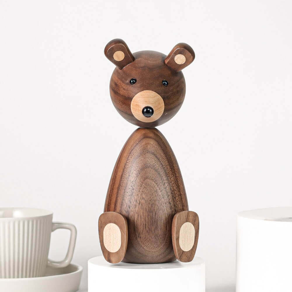 BowLift | Danish Wood Brown Bear Family Ornaments