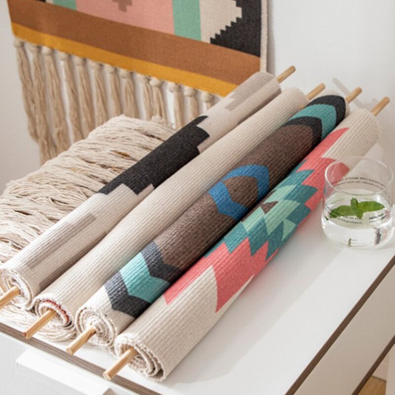 BowLift | Bohemian Wall Tapestry, Macrame Wall Hanging, Home Decoration, Cotton Linen Tassel, Handcrafted, Woven, Geometric Canvas Art, Background Wall Tapestries