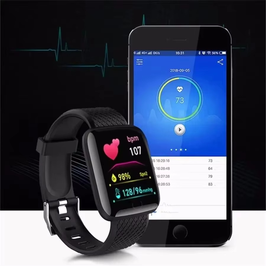 BowLift | Bluetooth Smart Fitness Watch with Music Control and Pedometer