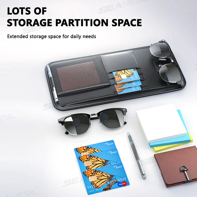 BowLift | Carvisto OrganizePro Sunshade Organizer | Multifunctional | PU Leather | Quickly Assembled