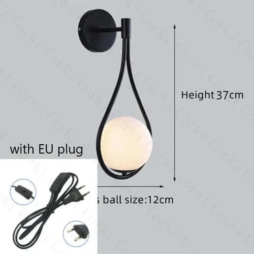 BowLift | Drop Luxury Glass Ball Wall Light