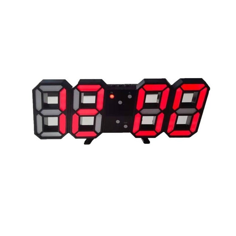 BowLift | Digital 3D LED Wall Clock – Modern Design with Dimming Function and Optimal Visibility