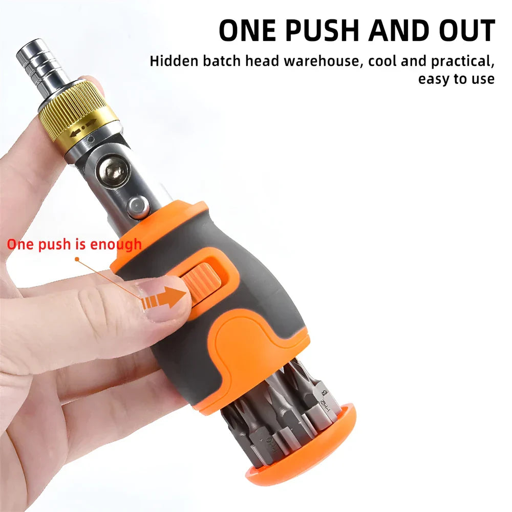 BowLift | 8in1 Mini Magnetic Bits Portable Ratchet Screwdriver