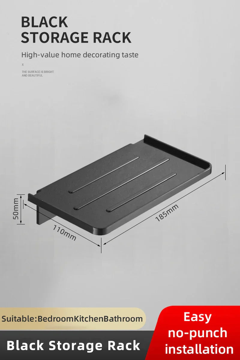 BowLift | Showeriva Shower Shelf | With Phone Holder | Self-Adhesive | For Bathroom & Shower