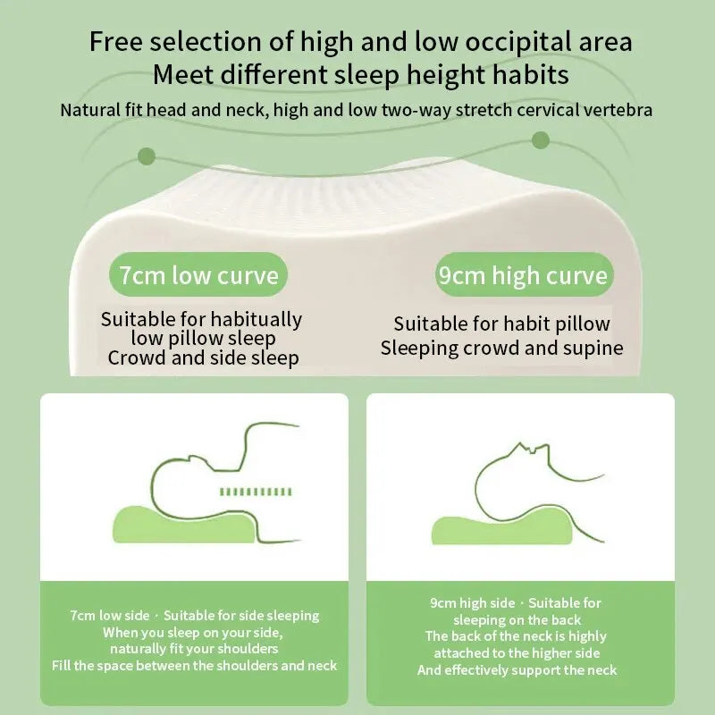 BowLift | Hypoallergenic natural latex breathable ergonomic pillow