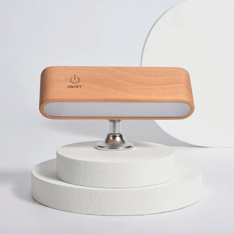 BowLift | Rotatable Magnetic Wooden Rechargeable LED Night Lamp