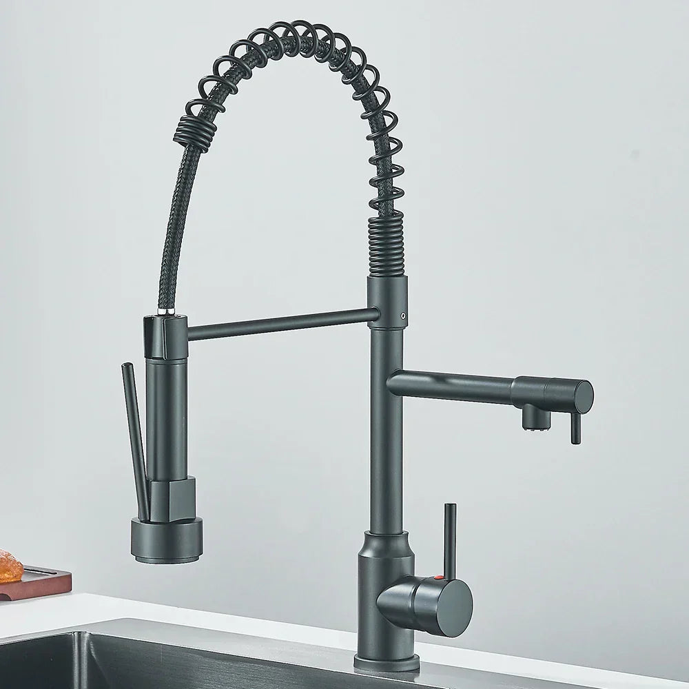BowLift | SpringFlow – Kitchen faucet with dual outlet