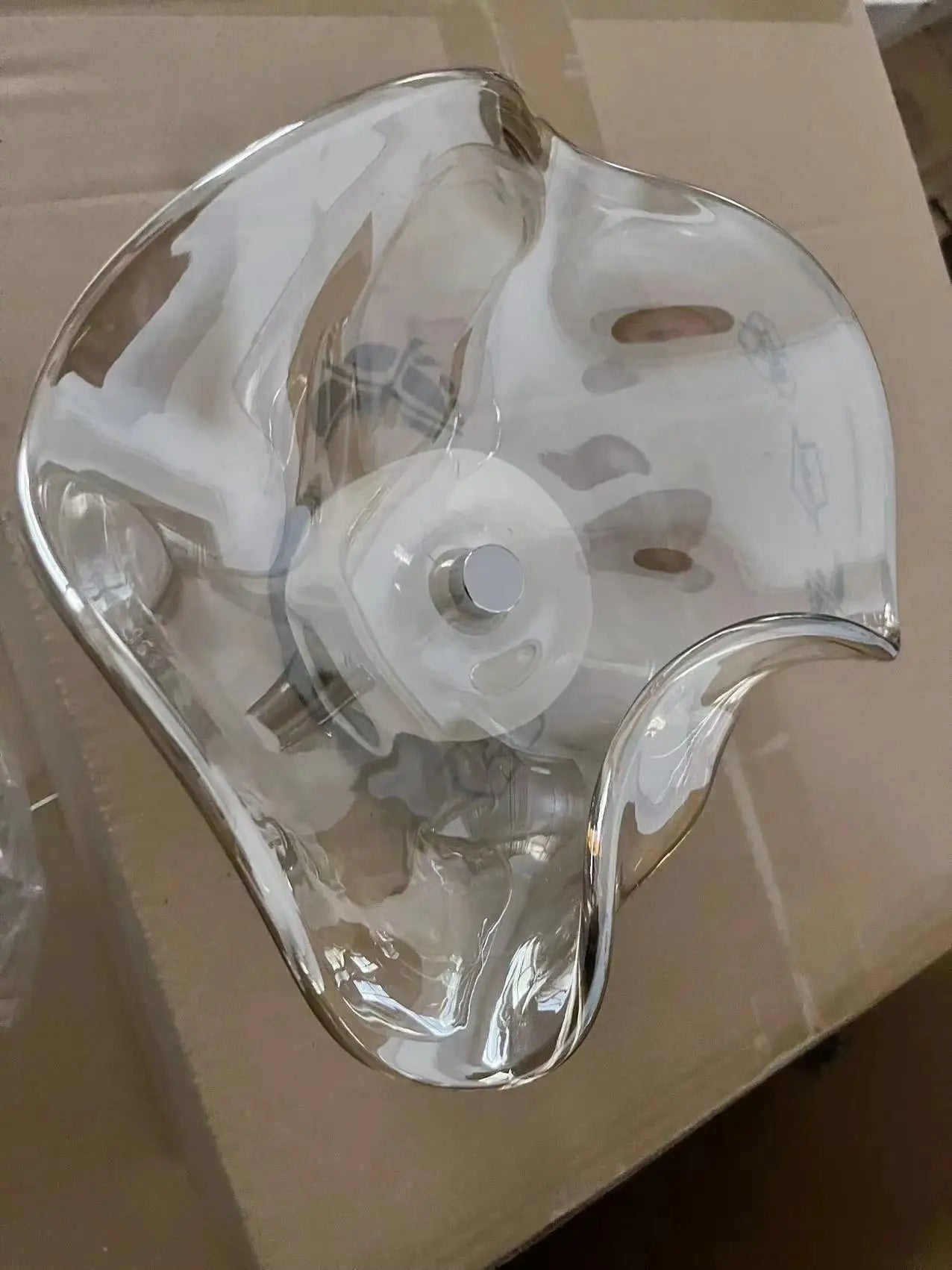 BowLift | ClearAura - Sleek Glass Wall Lamp