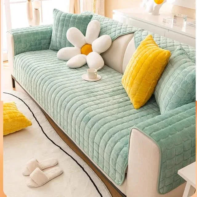 BowLift | VelvetCozy - Plush velvet anti-slip sofa cover for added elegance and comfort