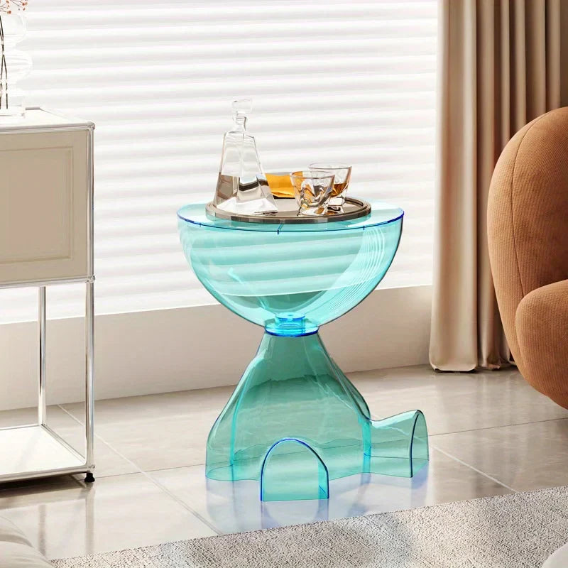 BowLift | European Acrylic Transparent Space-Saving Coffee Table