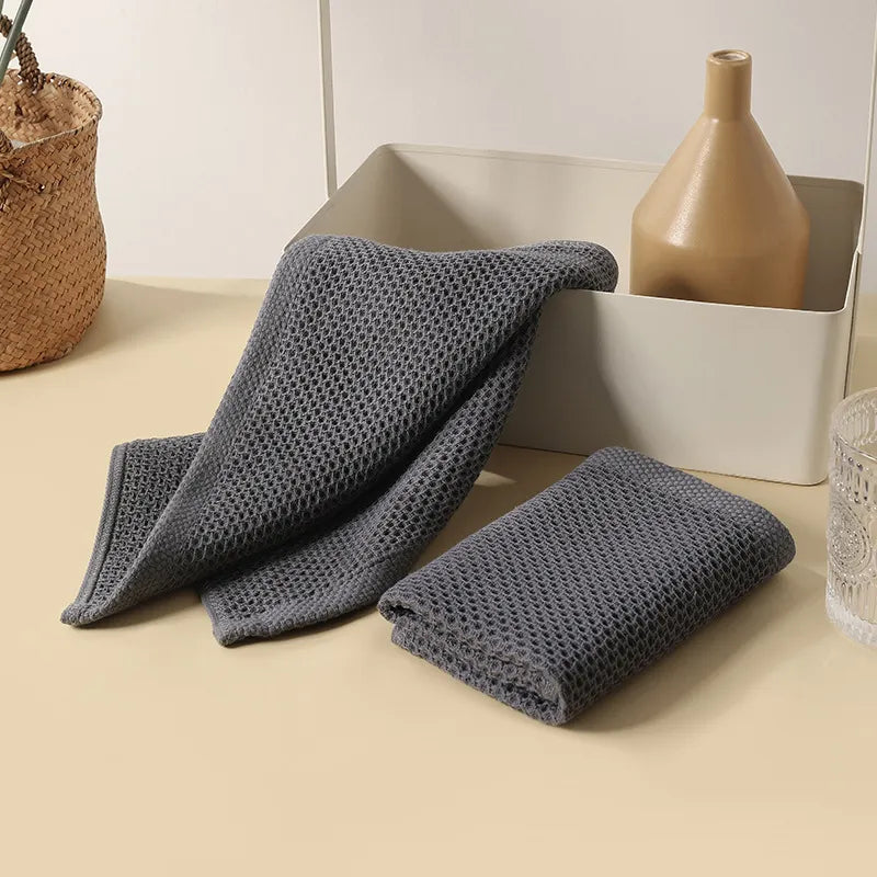 BowLift | HoneyNest 6-Pack Cotton Honeycomb Hand Towels Set