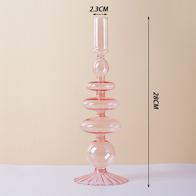 BowLift | Lilac Candle Holder made of Glass