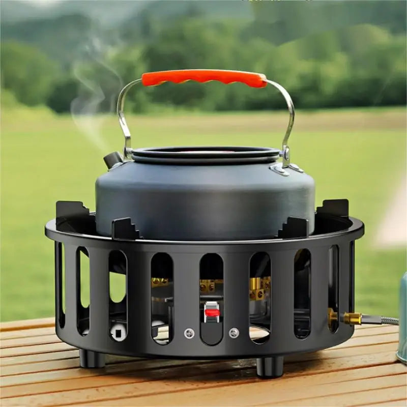 BowLift | 7-Core Portable Camping Gas Stove with Electronic Ignition – Kael