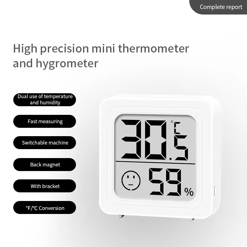 BowLift | Indoor LCD Digital Thermometer and Hygrometer with Temperature and Humidity Sensor