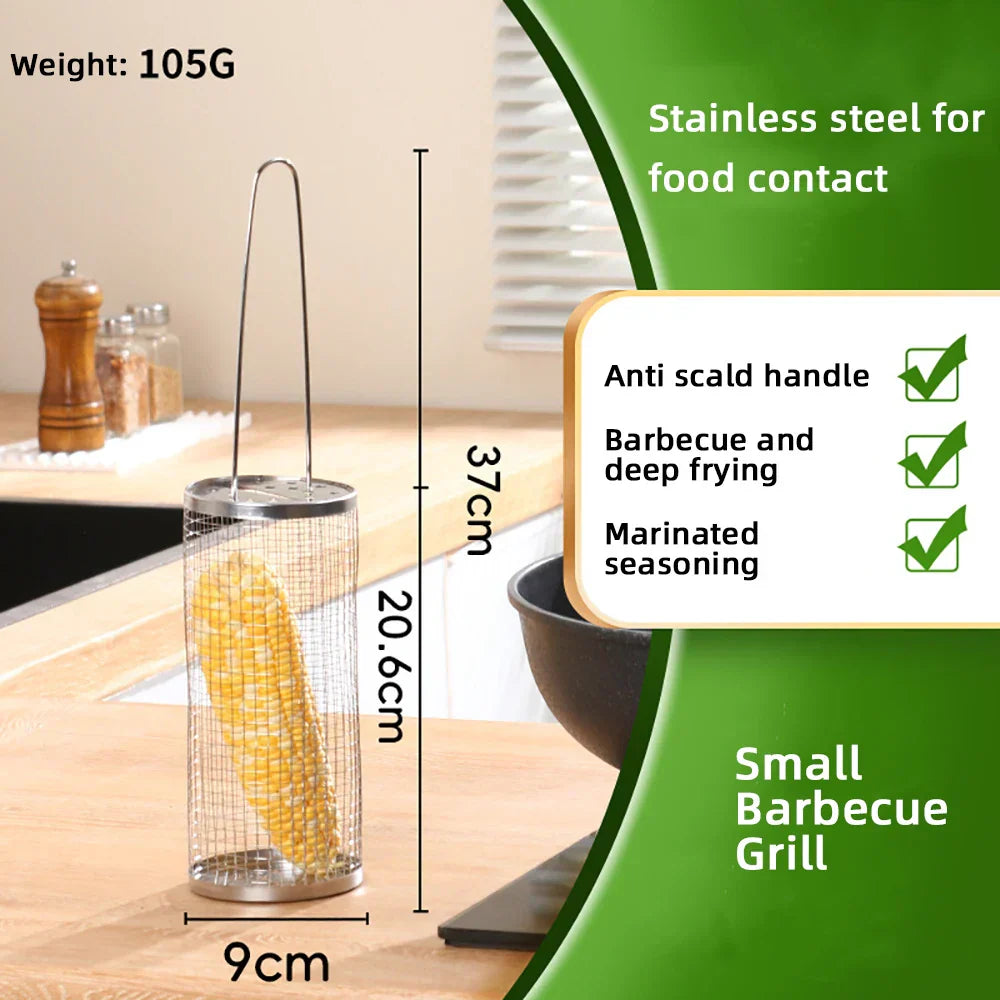 BowLift | BBQFlare ProGrid Basket | Directly over Charcoal | Stainless Steel & Ergonomic Handle | Dishwasher Safe