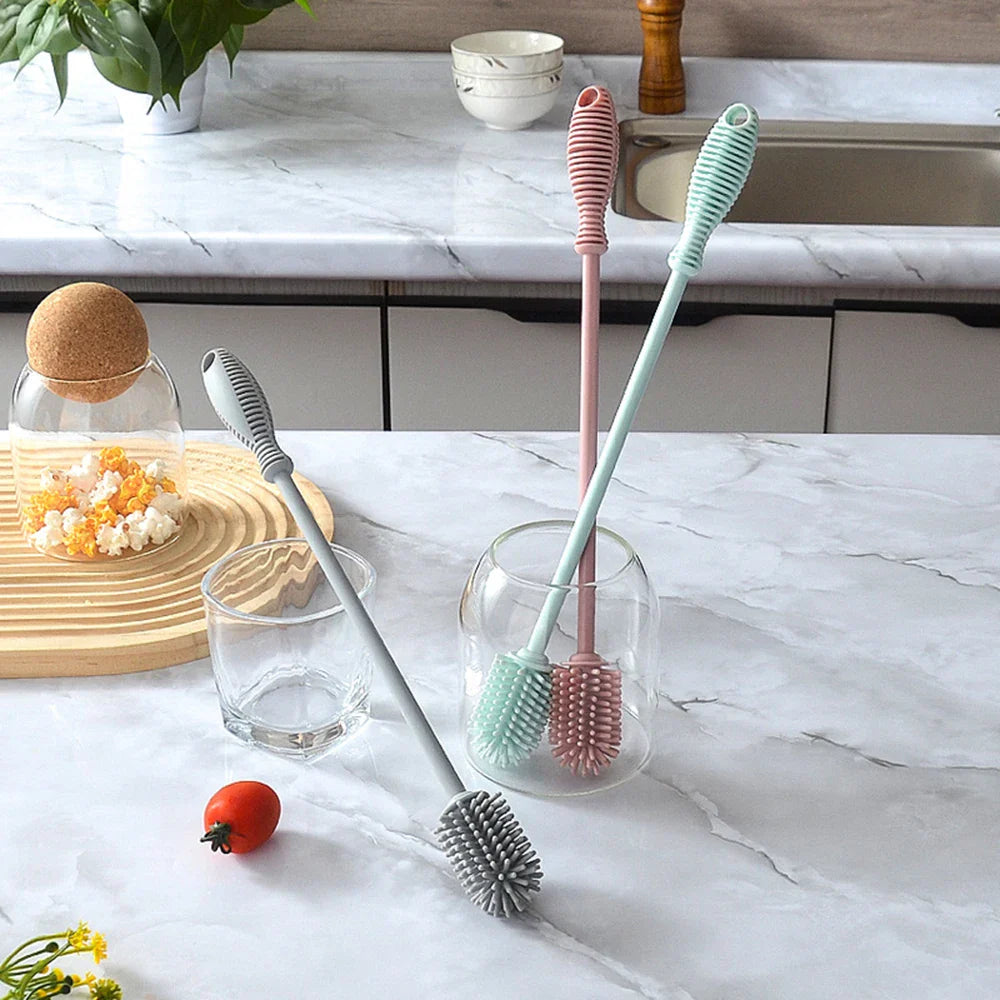 BowLift | Easy Cleaning Baby Long Handle Silicone Bottle Brush