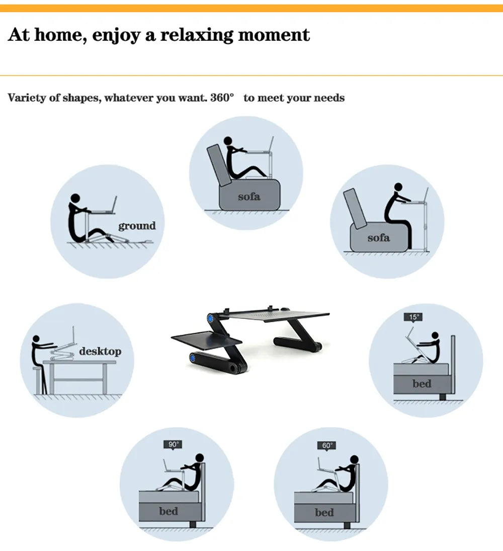 BowLift | Adjustable Laptop Stand with Mouse Pad