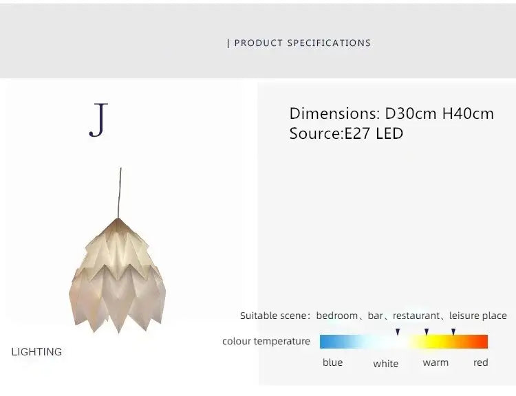 BowLift | Elegant origami-inspired paper lantern