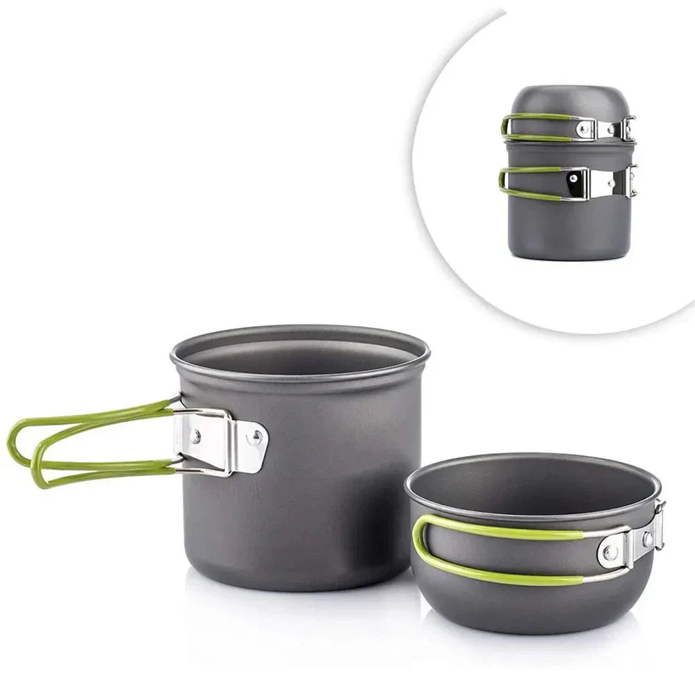 BowLift | Campurgo Cooking Set | Compact & Heat Resistant | For Outdoor & Camping | Including Lid & Bag