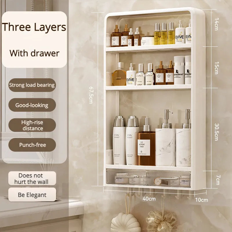 BowLift | Home Essential Punch-Free Bathroom Organizer Shelf