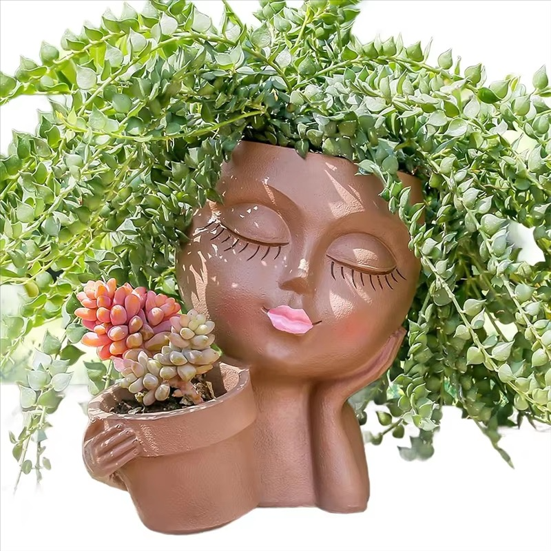 BowLift | Chic Dual Face Head Planters for Indoor and Outdoor Use