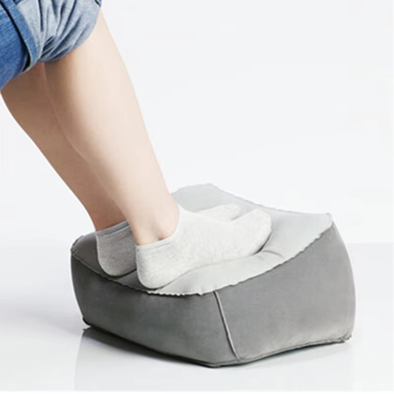 BowLift | Inflatable Footrest Pillow - Leg Support Cushion for Travel, Office & Home