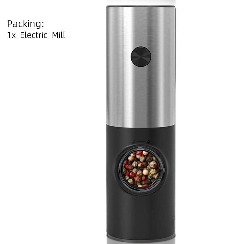 BowLift | Electric automatic pepper and salt mill with LED light and adjustable grind - Perfect for the kitchen or the restaurant