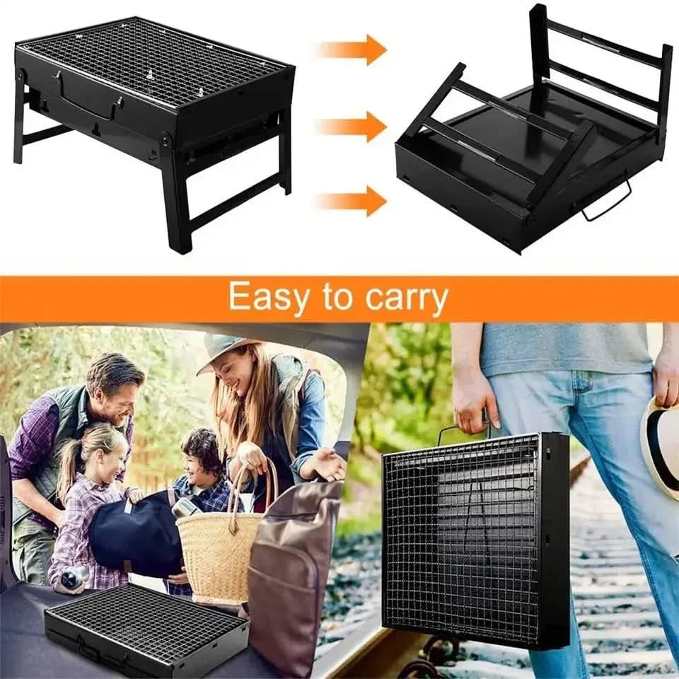 BowLift | CampFlare Charcoal Grill – Compact & robust for grilling on the go
