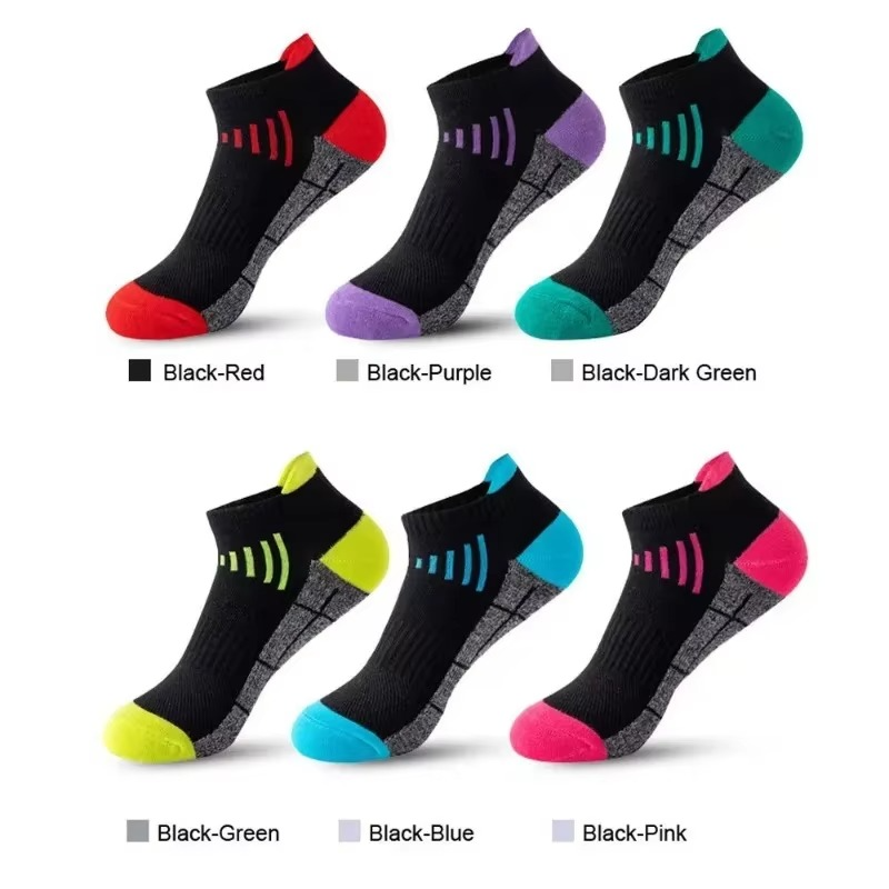 BowLift | 6 Pairs Low Cut Breathable Sports Socks for Men and Women – Sweat Absorbing Odor Resistant Thin Running Socks for Gym and Everyday Wear