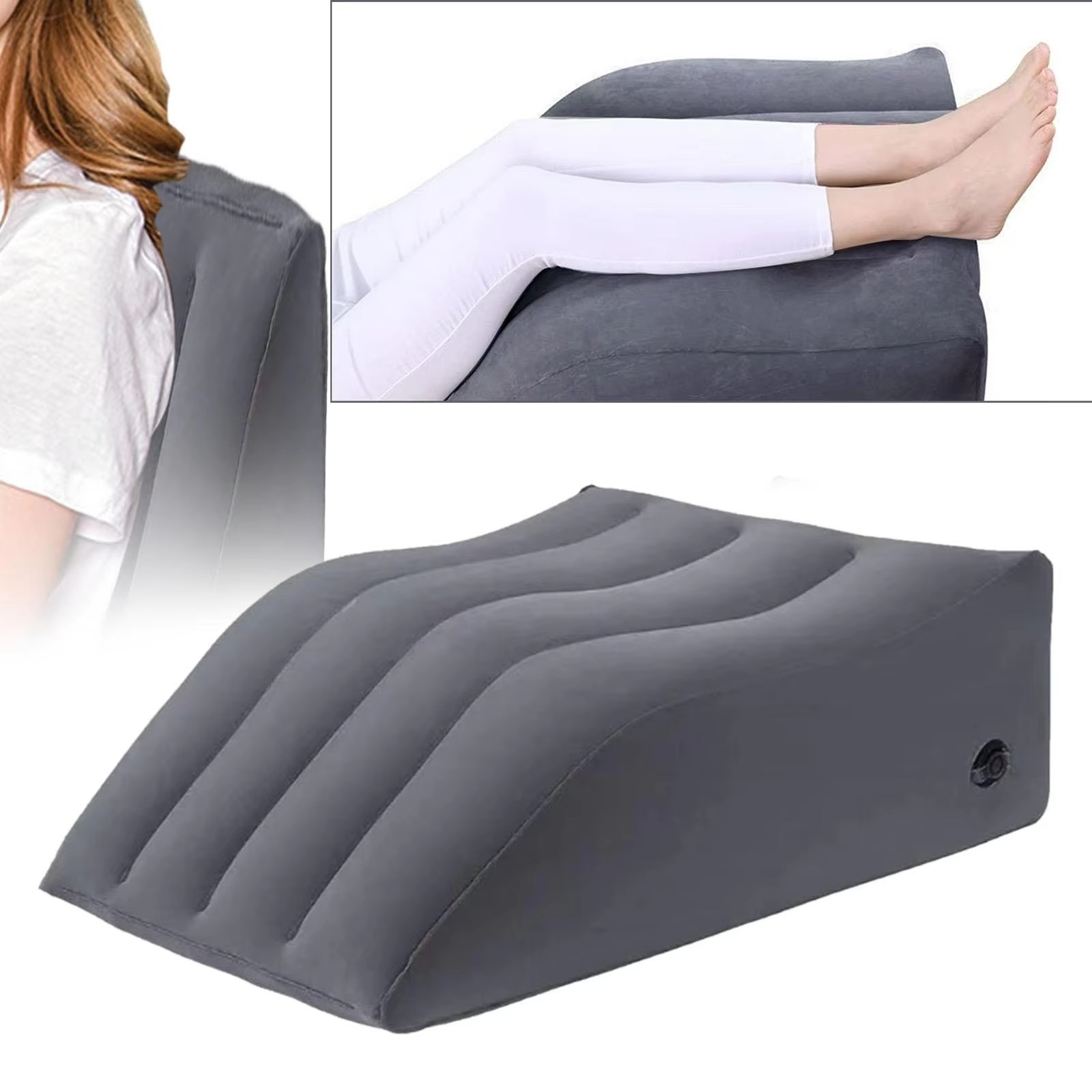 BowLift | Inflatable Foot & Back Elevating Travel Pillow