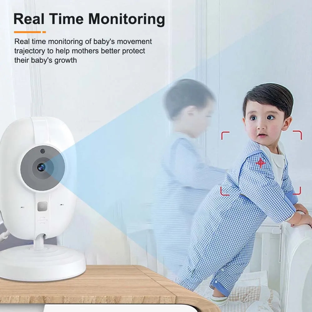 BowLift | 3.5-Inch Video Baby Monitor with Night Vision, Temperature Display and Two-Way Audio