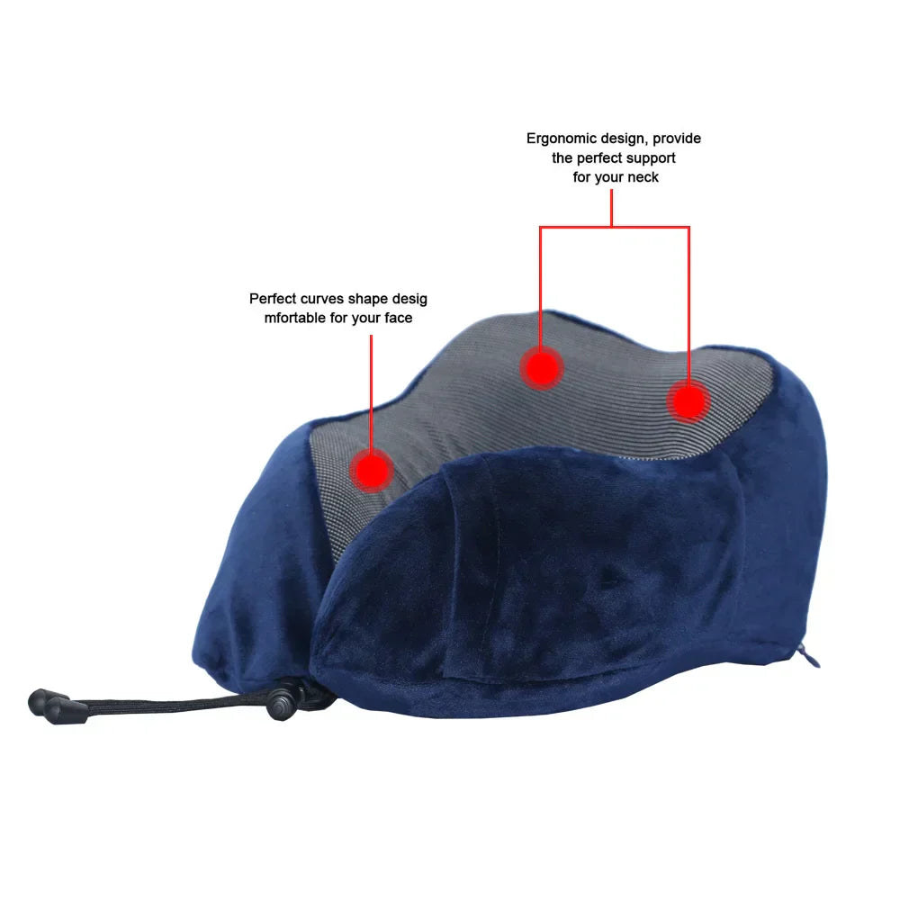 BowLift | U-shaped neck pillow made of memory foam for travel and sleeping